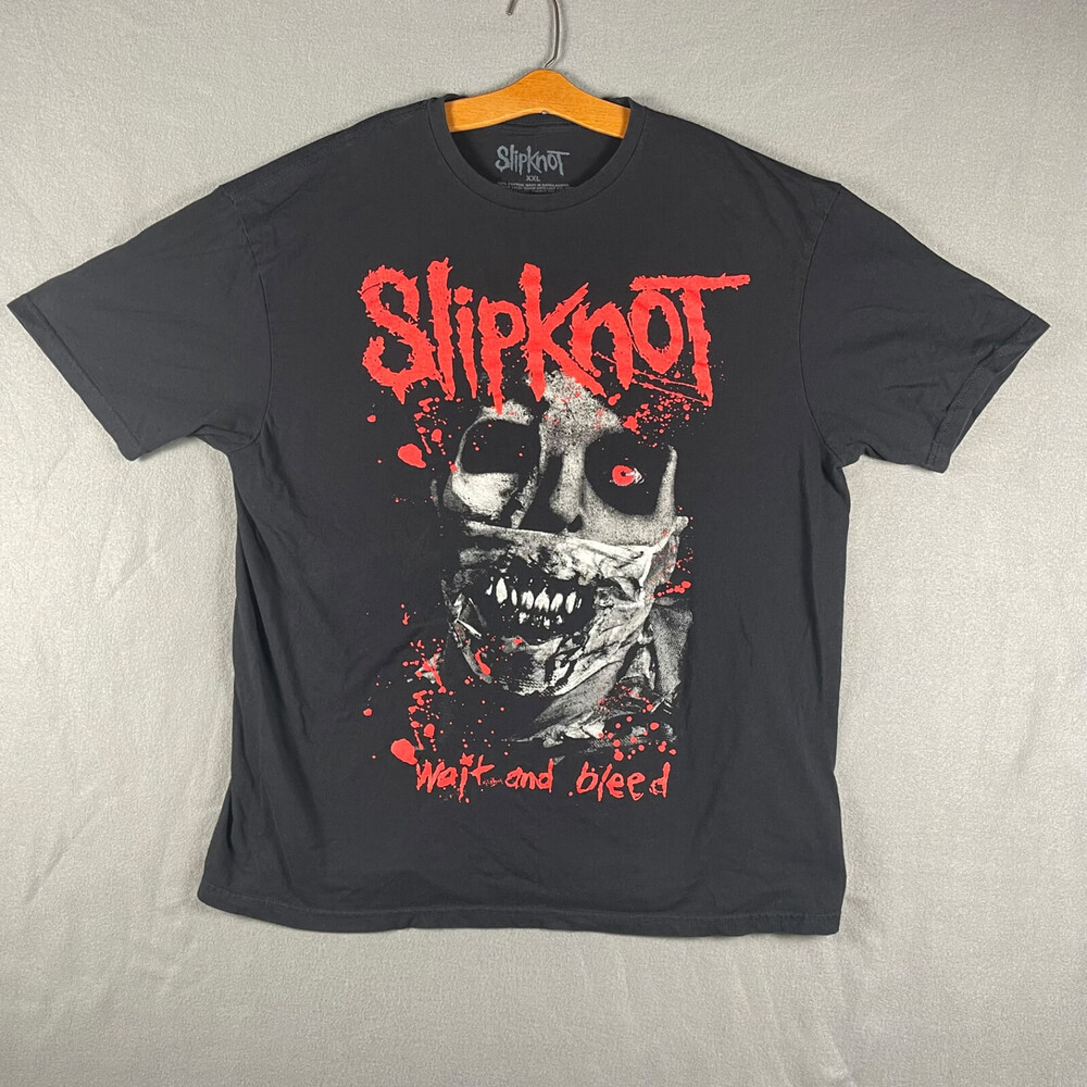 Slipknot Wait and Bleed T Shirt Black XXL 2XL Back Emblem Metal Band Shirt Music
